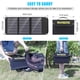 thumbnail image 2 of MARBERO Panel solar portátil Cargador de panel solar de 30 W Panel solar plegable QC3.0 Salida USB y CC Compatible con teléfonos celulares Ipad Laptop IPX4 Impermeable para viajes de camping Senderism, 2 of 5