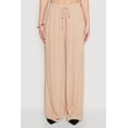 thumbnail image 4 of Womens Gauze Knit High Waisted Wide Leg Pants, 4 of 5