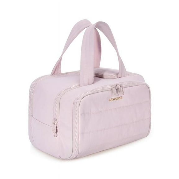 BAGSMART Zora Spacesaver 4-in-1 Puffy Multi-Functional Toiletry Bag for Women – Large Capacity Travel Organizer with 4 Compartments Outdoorfun Makeup Pouch FallFreshness
