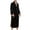 Black, variant on ZVNAΖH Men's Shawl Collar Fleece Bathrobe Long Spa Robe, Thickened Plush Robe Big and Tall Bathrobe, Winter Loungewear