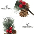 thumbnail image 2 of Gymnture Pine Floral Picks 10 Pack Artificial Red Berry Stems, 2 of 10