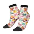thumbnail image 2 of Bingfone Butterflies And Roses Design Patterned Men'S Women'S Casual Cotton Socks, 2 of 9