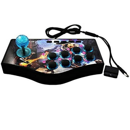 SUNCHI 3 in 1 Arcade Fighting Stick Joystick Gamepads Game Controller for PC / PS3 / Android Smartphone