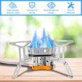 thumbnail image 2 of Mamamax Camping Gas Stove,Portable Backpacking Stove,Lightweight Foldable Backpacking Stove with 3 Burners for Outdoor Camping Hiking Picnic, 2 of 9