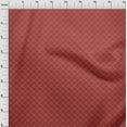 thumbnail image 3 of oneOone Georgette Viscose Red Fabric Geometric Bandhani Sewing Material Print Fabric By The Yard 42 Inch Wide, 3 of 4