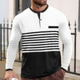 thumbnail image 2 of Maplenight Henley Shirts for Men Long Sleeve Button Trendy Shirts Fall Winter Block Color Slim Vacation Casual Pullover Tops, 2 of 6