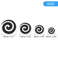 thumbnail image 2 of Acrílico Espejo Pegatinas de pared, 12uds en 1 Juego Auto Adhesivo Redondo Espiral Forma Removible Pared Calcomanías para Hogar Habitación Oficina DIY Decoración, Negro, 2 of 7