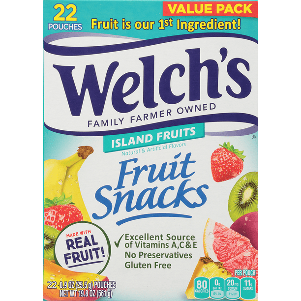Welch's Value Pack Island Fruits Fruit Snacks 22 ea