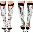 thumbnail image 2 of GZHJMY Cute Penguin 20-30mmHg Compression Socks for Men & Women, Knee High Stockings for Running, Sport, Hiking & Travel, 2 of 7