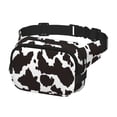 thumbnail image 2 of Fotbe Cow Skin 2 Cangurera Cuadrada con Estampado de Doble Capa, Bolsa de Cintura Ajustable Mini para Hombres y Mujeres, 2 of 9