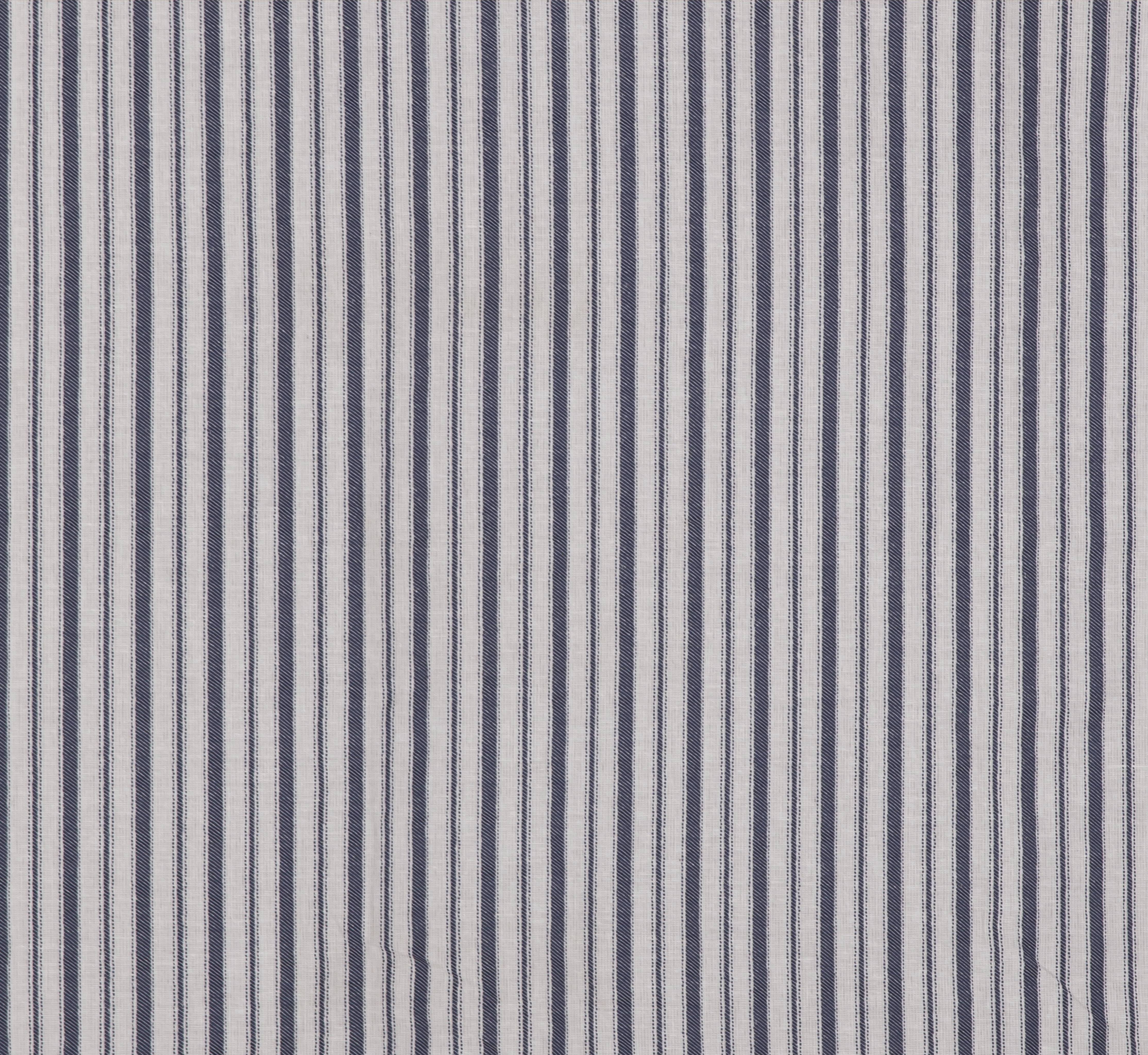 Better Homes & Gardens Ticking Stripe Light Filtering Rod Pocket Kitchen Curtain Tier and Valance Set, 3 Piece, Blue, 56 x 36