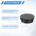 thumbnail image 3 of Uxcell 18pack 25mm(1") Nylon Hole Plugs, Flush Type Panel Round Snap In Fastener Knockout Plugs, Black, 3 of 6