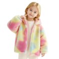 thumbnail image 1 of Jackets for Girls 4-10 Years Colorful Warm Hooded Jacket Winter, 1 of 9