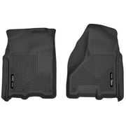 Husky Liners X-act Contour Floor Mats | Fits 2009 - 2024 Dodge Ram 1500 (19-24 Classic Body Only) 2010 - 2018 Dodge Ram 2500/3500 Mega/Crew Cab | Front Row, 2-pc Black - 53511