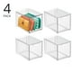 thumbnail image 2 of Caja de almacenamiento de zapatos mDesign con cajón de plástico transparente, paquete de 4, 2 of 9
