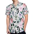thumbnail image 4 of High Quality Hawaiian Shirts for Men Short Sleeve Aloha Beach Shirt Floral Summer Casual Button Down Shirts Blouses OZO69T, 4 of 7