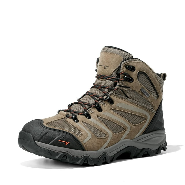 Botas de senderismo NORTIV 8 Armadillo impermeables para hombre, talla 13, color marrón
