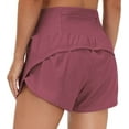 thumbnail image 1 of Womens High Waisted Running Shorts Quick Dry Athletic Workout Shorts with Mesh Liner Zipper Pockets, 1 of 5