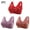Coffee#2, variant on Viikei Breathable Cotton Bra for Women All-Day Wear,3PC Women Front Buckle for Middle-Aged and Elderly Underwear Soft Oversized Tank Top without Steel Ring Printed Bra Coffee M