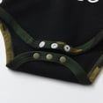 thumbnail image 5 of Newborn Baby Boy Clothes Letter Long Sleeve Romper + Pants + Hat 3PCS Outfits Set Green 0-3 Months, 5 of 6