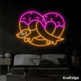 thumbnail image 3 of Craftnamesign Dachshund Donut Neon Sign, Donut Shop LED Sign, Dog Decor, 3 of 4