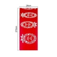 thumbnail image 2 of Camino de mesa navideño de lino, compatible con la decoración de la mesa navideña (270 x 28 cm), mantel rectangular estampado, 2 of 5