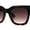 Black Tortoise Brown, variant on Womens Studious Hipster Thick Horn Rim Sunglasses Orange Black
