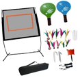 thumbnail image 4 of Red de bádminton con raquetas y soporte para hombre y mujer, con bolsa de almacenamiento, portátil, para deportes al aire libre, playa y interior., 4 of 8
