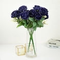 thumbnail image 6 of BalsaCircle 18" Navy Blue Silk Rose Bushes Artificial Flowers Wedding Party Decorations, 6 of 8