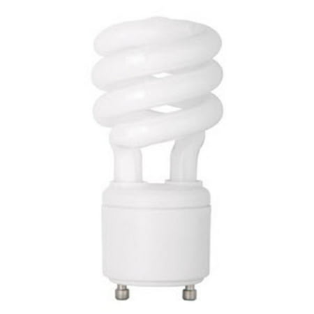 - 13 Watt - Spiral CFL - 60W Equal - 4100K Cool White - GU24 Base - TCP 33113SP41K