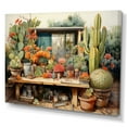 thumbnail image 2 of Designart "Oasis Impasto Mexico Cactus wall art III" Floral Wall Art Living Room, 2 of 5