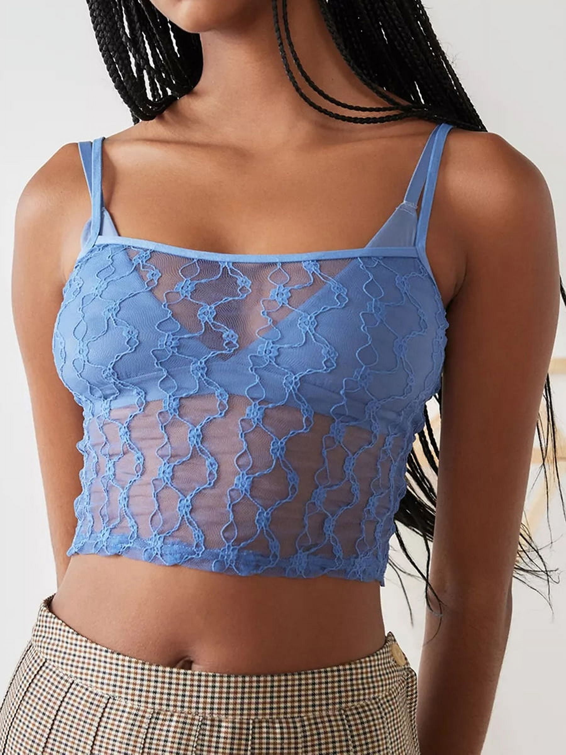 Women Y2K Fairycore Floral Lace Camisole 90s Vintage