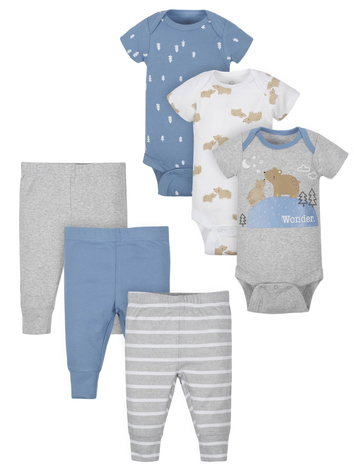 Blue//White Baby Dumpling Hush Little Baby Boys Sleep and Play Gift Set 3-6 Months