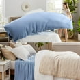thumbnail image 4 of Manta Bedsure, 100% algodón, tamaño queen, color azul Ashley, 4 of 6