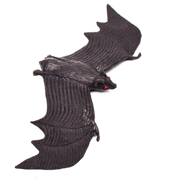 Hvmvliv Bats Halloween Decoration Halloween Decorations Bats Ornaments Realistic Rubber Black Scary Bats Creepy Home Decor Halloween Party Decorations for Desktop Bathroom Indoor Decor(5x12cm)