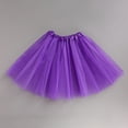 thumbnail image 2 of OIOLOYJM Tutu for Women Adults Halloween Happy Ballet Multi-Layer Tulle Skirt Christmas Performance Non See-Through Fluffy Holiday Party Dress Purple 1 US-XS, 2 of 4