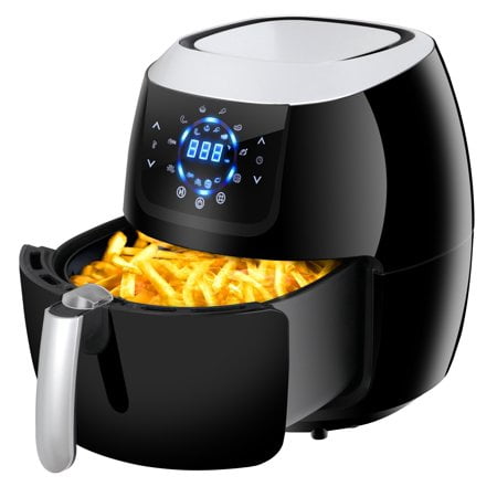 Zeny Air Fryer Family Size 5.8 Qt. 8-in-1 Touch Screen with Customized