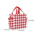 thumbnail image 3 of Dmlowu Insulated Lunch Bag for Women Men, Reusable Large Capacity Food Cooler Bag with Handle, 3 Layer Thermal Lunch Box for Work Picnic Beach Camping, 3 of 7
