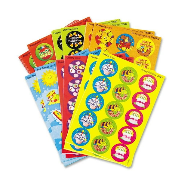 TREND Stinky Stickers Variety Pack, Holidays and Seasons, 432/Pack ...