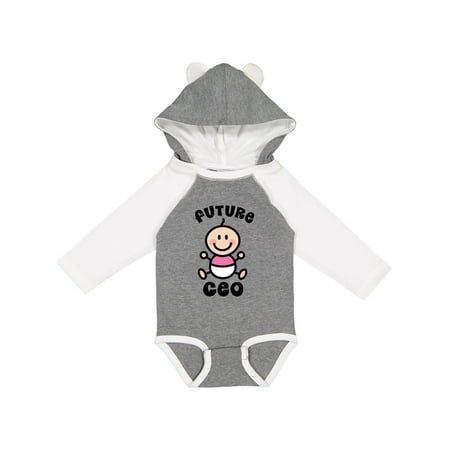 

Inktastic Future CEO Gift Baby Girl Long Sleeve Bodysuit