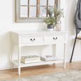 thumbnail image 3 of DecMode 29" x 40" Cream Wood Traditional Console Table, 3 of 10