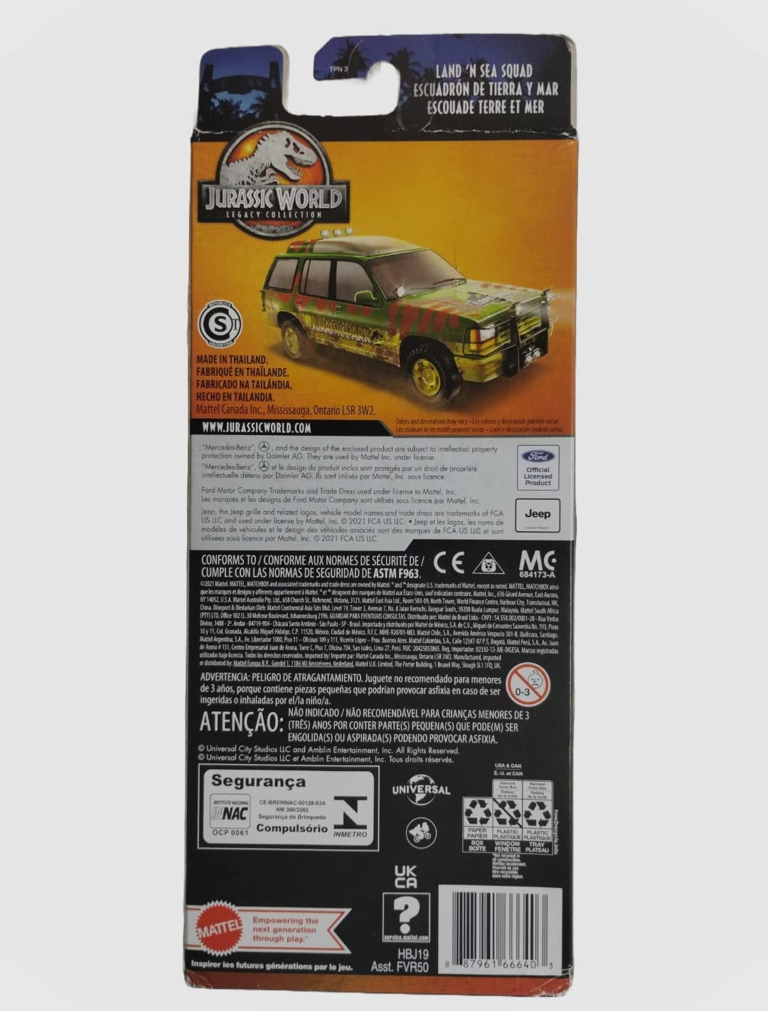 Jurassic World Legacy Collection Island Explorers Diecast Vehicle 5-Pack