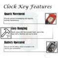 thumbnail image 4 of Reloj de pared Clockswise, estilo abuelo vintage, 40 cm, rojo, 4 of 7