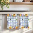 thumbnail image 7 of Sunflowers Kitchen Towels Set of 2, Spring Watercolor Flowers Butterflies Hydrangea Blue Absorbent Dish Towels for Kitchen, Microfiber Hand Towel, Quick Drying Tea Towel Decorative Dishcloths, 7 of 7