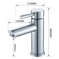 thumbnail image 4 of Grifo de baño, grifo de lavabo moderno de alta calidad con diseño de metal de primera calidad y grifo de lavabo ajustable con agua fría y caliente para lavabo de baño, 4 of 5