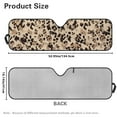 thumbnail image 7 of Uorisanigo Windshield Sun Shade Foldable Sun Visor for 2007-2023 Wrangler Rubicon Sahara TJ JK JKU 2 & 4 Door,Cheetah Leopard Print Car Sunshade for Jeep Gladiator JT 2020-2025 JL (52.95" X 16.14"), 7 of 7