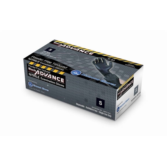 Diamond Black 6 mil Nitrile Exam Gloves, Case of 1000, Powder-Free, Latex-Free, IF63