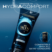 SKYN HydrAcomfort Water Based Lube - Personal Lubricant - pH Balanced for Women, Safe with Latex and Latex-Free Condoms and Personal Devices
