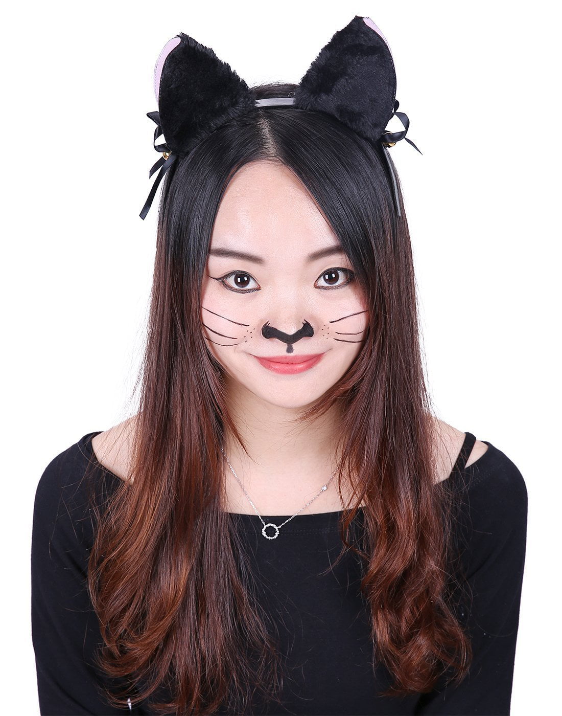 Cat Ears Kitten Fancy Dress Halloween Fancy Dress Accessories Girls Ladies 