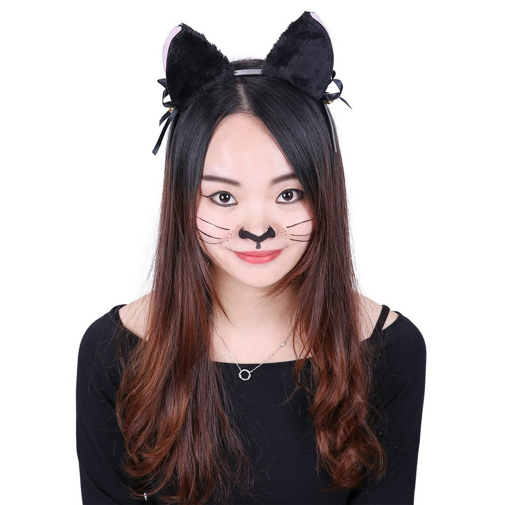 cat ears cosplay Black